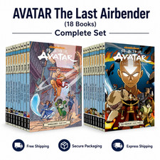 AVATAR The Last Airbender 18 Books Full Complete Set English Comic Cartoon picture