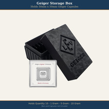 Geiger Edelmetalle Assay Storage Box Holds 10 - Fits 1g 5g 10g - 50MM x 50MM picture