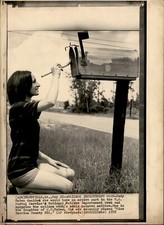 GA211 1972 Oversize Wire Photo MAILBOX IMPROVEMENT WEEK MISS BERRIEN COUNTY FHA picture