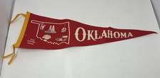 Vintage Oklahoma The Sooner State Felt Pennant 27