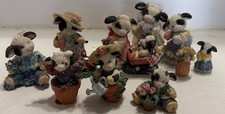 Mary’s Moo Moos Spring Garden Figurines Lot of 10 Enesco Cow Collection picture