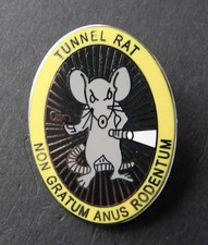 TUNNEL RAT VIETNAM VET VETERAN USA FORCES LAPEL HAT PIN BADGE 1 INCH picture