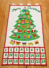 Vintage Bucilla Trim A Tree Jeweled Advent Calendar #48799 1982  Finished picture