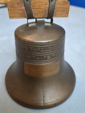 ANTIQUE 1919  BANKERS S & C SYSTEM METAL LIBERTY BELL BANK (G3) picture