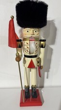 vintage hand-crafted Euro-style wooden nutcracker 15” picture
