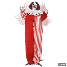 5.5 FT. ANIMATED SCARY CLOWN CLEARANCE ANIMATRONICS HALLOWEEN DECORATIONS picture