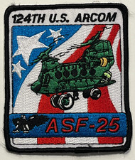 US ARMY PATCH: 124th Army Reserve Command Aviation Support Facility 25 picture