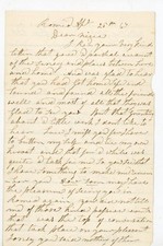 1867 Antique Handwritten Letter Romeo Michigan Family History Ephemera Vintage picture