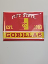 Pitt State Gorillas Souvenir Fridge Magnet Pittsburg State University Kansas picture