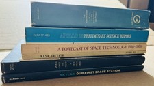7 book lot Official Nasa Publications Apollo 15,  Soyuz, Skylab, Over Moon more picture