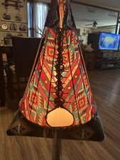 Replica Of A Northern Pines Indian Teepee Made Into A Lamp picture