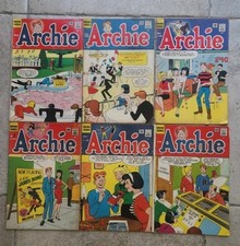 Archie Comics # 152 153 155 156 159 160 lot of 6 1965 issues in GD to VG picture