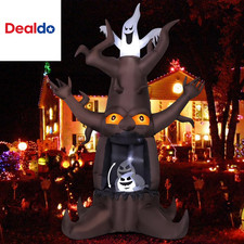 9 FT Halloween Inflatable Animated Dead Tree Outdoor Decorations Blow up Yard Sc picture