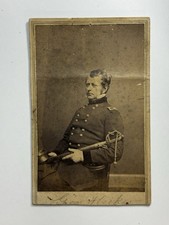 Vintage 1862 Civil War CDV Union General Joseph Hooker w/ Sword - by Brady picture