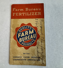 Vintage 1941 Farm Bureau Fertilizer Memo Book Calendar Agricultural Ephemera picture