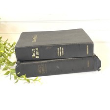 Bible stack- set of 2 vintage bibles- Bibles for decor picture