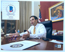 SENATOR MARCO RUBIO SIGNED 8X10 PHOTO FLORIDA SECRETARY OF STATE GOP 2028 BAS picture
