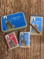 Vintage JSNY Sealed Playing Cards 2 Decks Statue Of LIBERTY 1886-1986 RARE Set picture