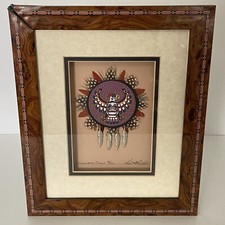 Kenneth Banks Native American Artist Thunderbird Visioning Shield Signed 56/250 picture