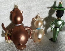 CARTOON NETWORK HANNA BARBERA YOGI BEAR blown glass Christmas ornaments ITALY picture