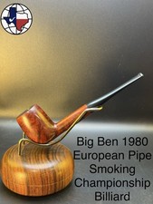 Vintage Big Ben 1980 European Pipe Smoking Championship Billiard  Tobacco Pipe picture
