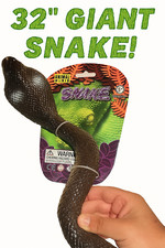 32” JUMBO COBRA SNAKE Rigid PVC Hard Rubber Fake Toy Prop Decor Prank Gag Scary picture