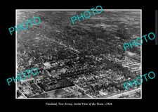 OLD LARGE HISTORIC PHOTO VINELAND NEW JERSEY, AERIAL VIEW OF TOWN c1926 picture