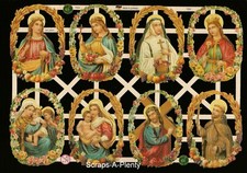 German Embossed Scrap Die Cut Relief - Christmas Easter Jesus Religious EF7334 picture