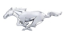 Ford Mustang Chrome Pony Logo Emblem 3M Industrial Strength Adhesive Decal picture