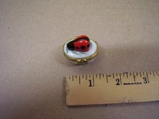 Lady Bug Trinket Box No Trinket Vintage READ DESC picture