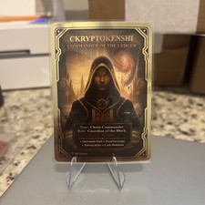 2025 Quantum TCG Commander Ckryptokenshi Commander of the Ledger Gold Border picture