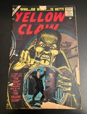 *HTF Atlas Horror* YELLOW CLAW #2 (1956) Scarce Very Early Silver Age Kirby picture