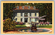 c1940s Old Bowers Mansion Reno Carson City Nevada Postcard picture