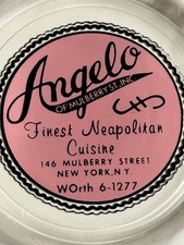 Vintage Angelo of Mulberry Street NYC Advertising Glass Ashtray – Little Italy  picture