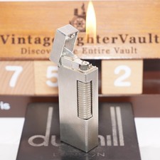 Dunhill Lighter Silver Barley Pattern _Ultrasonically Cleaned_Working picture