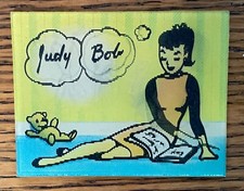 VARI-VUE Flicker Lenticular card 1960's teenage girl Judy and Bob picture