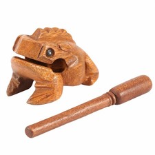 Thailand Traditional Craft Wooden Lucky Croaking Musical Instrument Hom BT0 picture