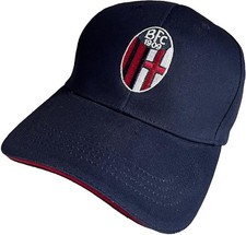 Bologna FC Navy Blue Embroidered Logo Visor Hat - Official Item picture