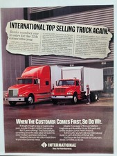 1993 International Truck Navistar Chicago Bulls World Champions Print Ad picture