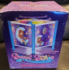 Lisa Frank MOON GIRL Sweet Styles Spinning Revolving Lamp Planets Stars picture