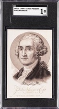 1885 J.D LARKIN & CO. H603 PRESIDENTS GEORGE WASHINGTON SGC 1 picture