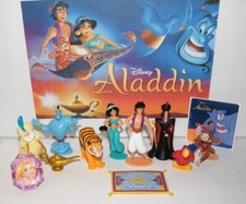 Disney Aladdin Deluxe Figure Set of 12 with Bonus Ring and Sticker picture