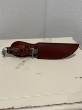 Vintage Traditional Finnish  Scout Puukko Fixed Blade Knife with Sheath Nice picture