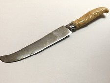 Antique Universal LF & Co scroll celluloid carved handle knife MA 101520pC picture