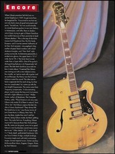 The 1959 Epiphone Emperor vintage guitar 1997 pin-up history article with photo picture