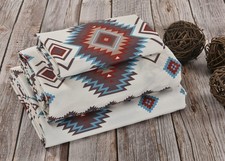 DeLeon Collections De Leon Sonoma Diamonds Southwestern Geometric King Sheet Set picture