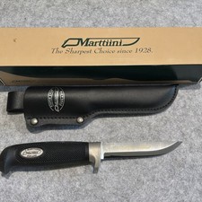 J Marttiini Finland 184015 Condor Basic Black Fixed Blade Knife W/ Sheath New picture