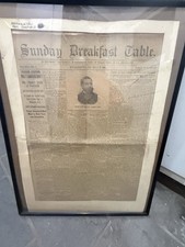 1881 President Garfield Assassination Framed Historic + Robert Todd Lincoln picture