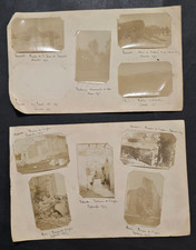 Original WWI Belgium Ypres Ruins Photo Lot 9 Mounted Photos 1915 War Damage picture