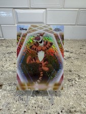 2026 Topps Disney Neon Tigger Chrome Neon Etch Gold Shimmer CNE-7 #44/50 Card picture